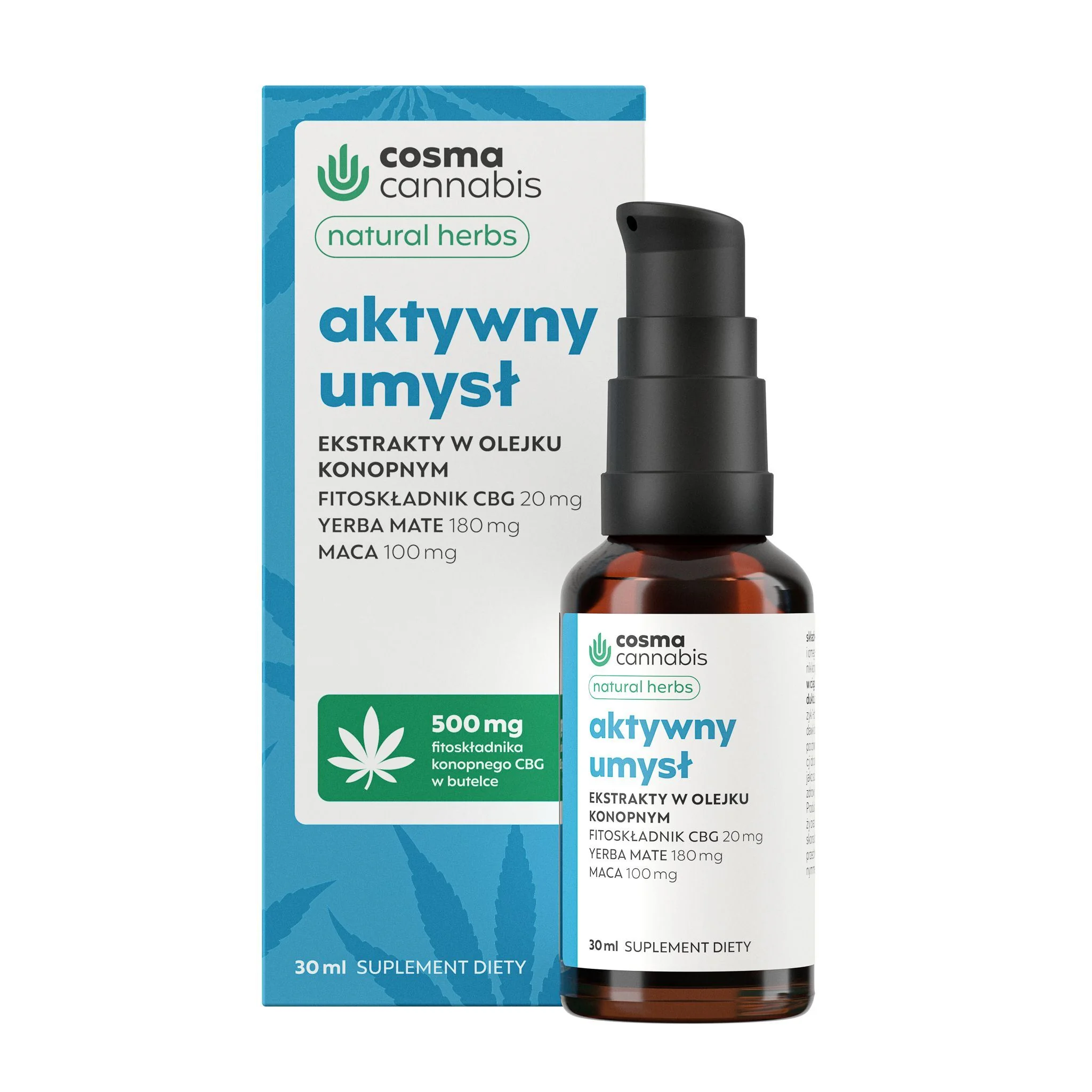Cosma Cannabis Aktywny Umysł Natural Herbs 30 ml