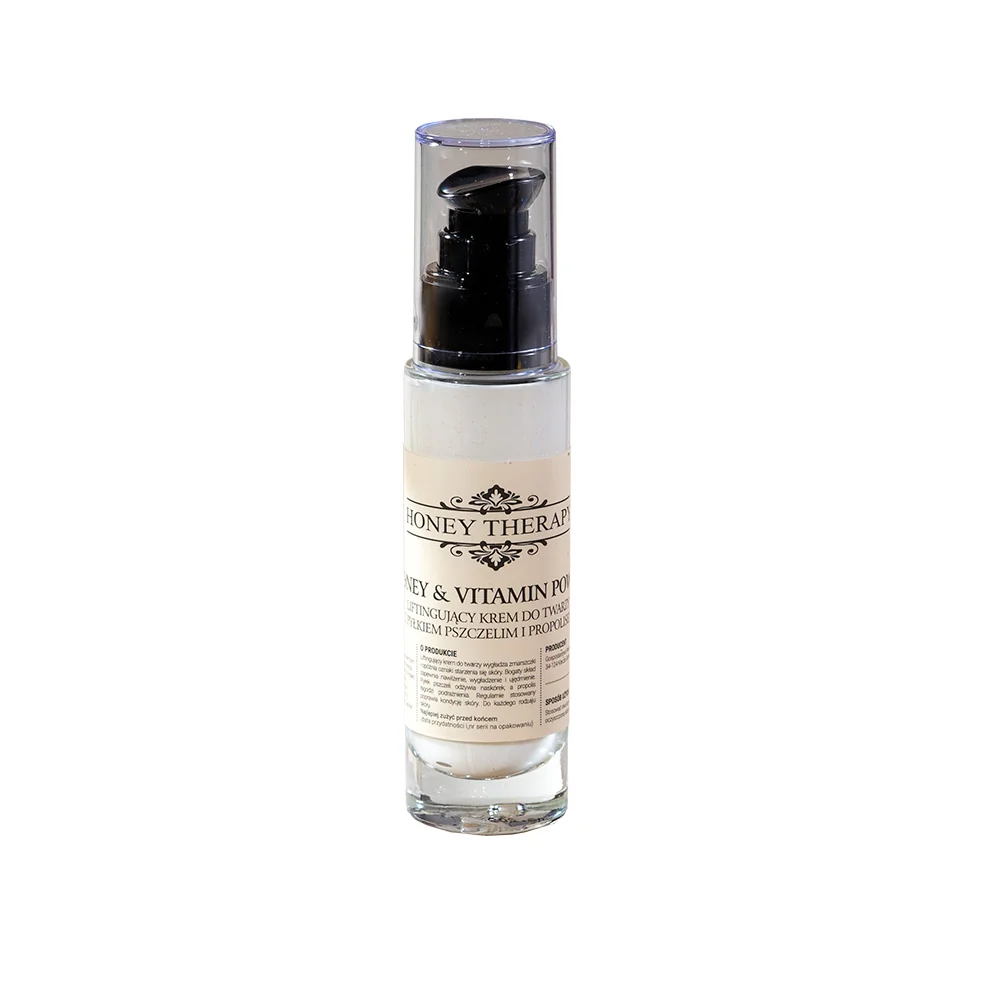 Honey Therapy Honey & Vitamin Power liftingujący krem do twarzy z pyłkiem pszczelim i propolisem, 50 ml