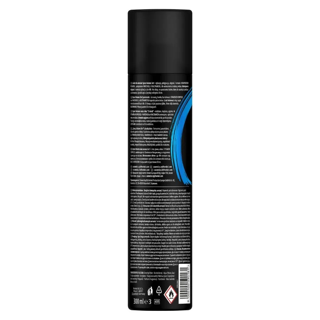 Syoss Volume 3in1 lakier do włosów, 300 ml