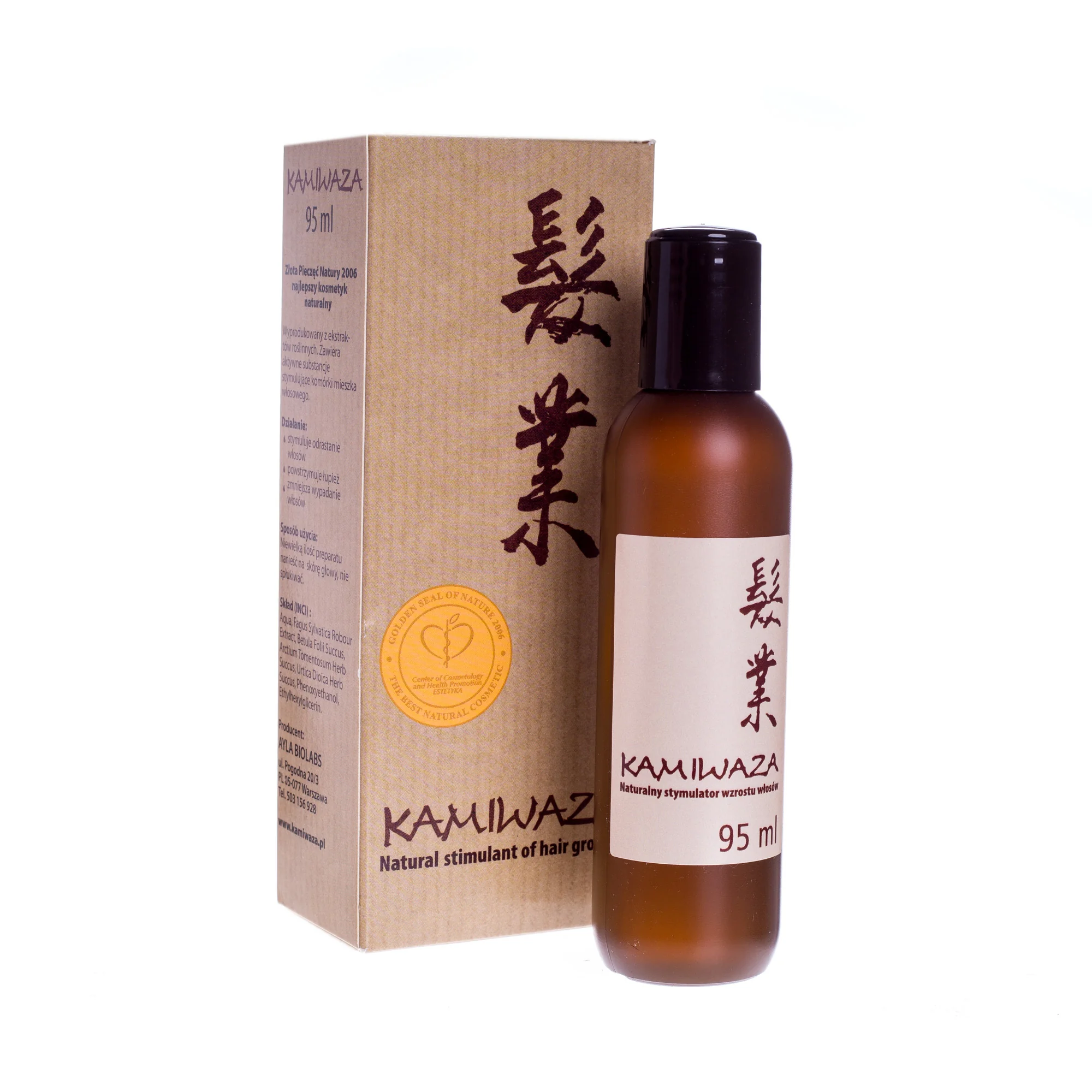 Kamiwaza naturalny stymulator wzrostu włosów, 95 ml