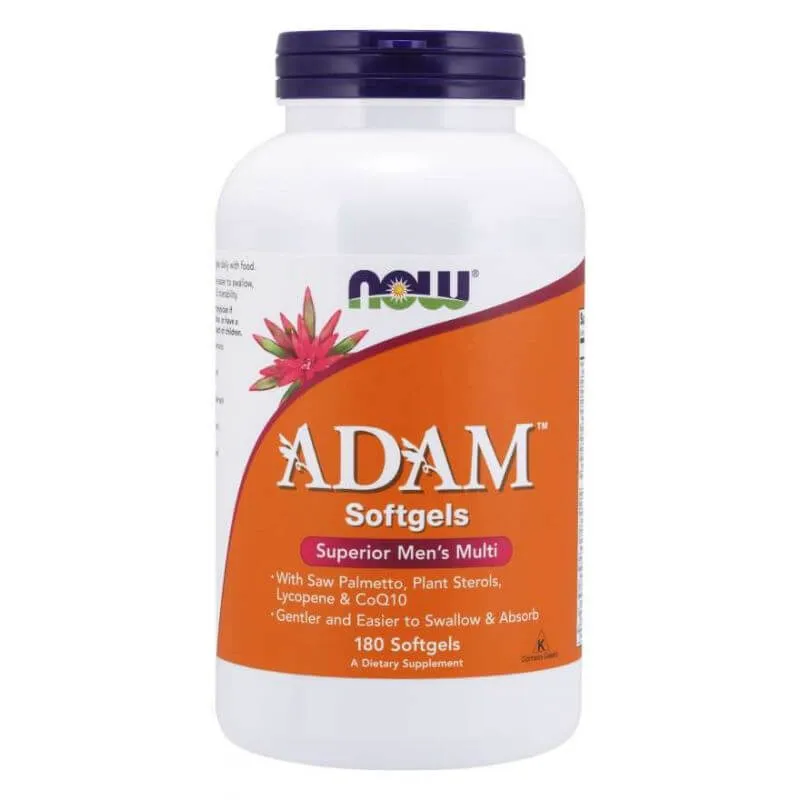 Now Foods Adam Multiple, witaminy dla mężczyzn, suplement diety, 180 kapsułek