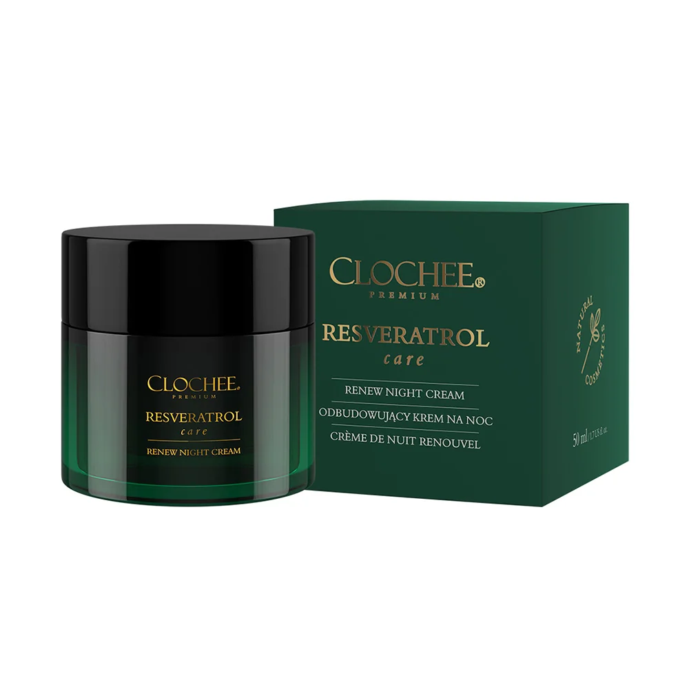 Clochee Resveratrol Care krem odbudowujący na noc, 50 ml