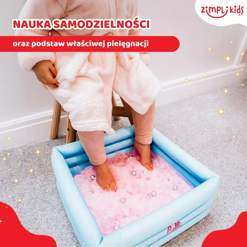Zimpli Kids Gelli Spa domowe spa dla stóp z miską, przybornikiem i galaretką