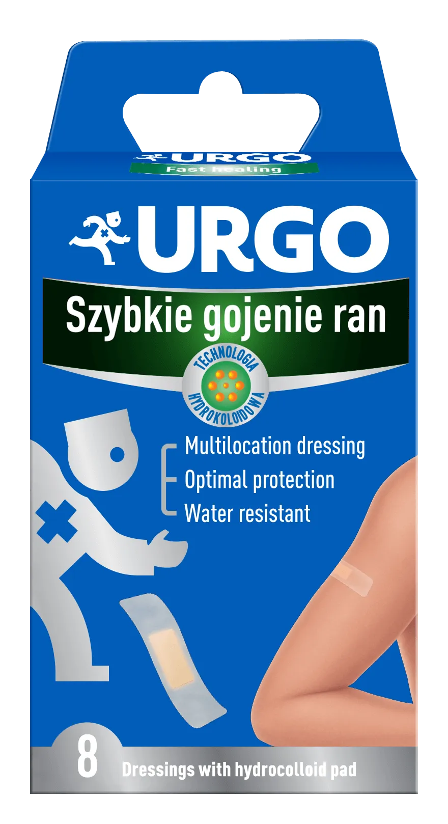 Urgo, opatrunek z kompresem hydrokoloidowym, 8 sztuk