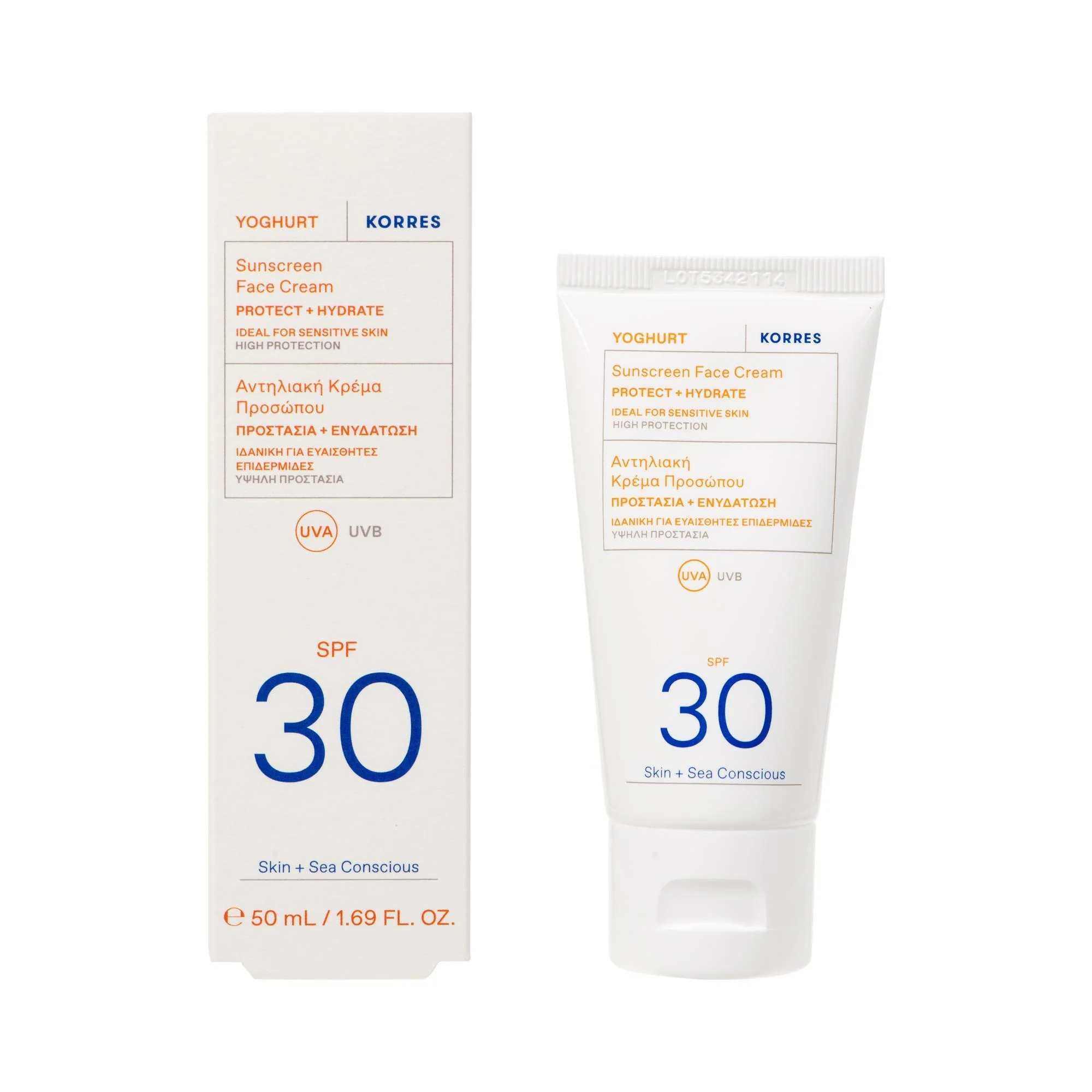 Korres Yoghurt krem ochronny do twarzy  SPF 30, 50 ml