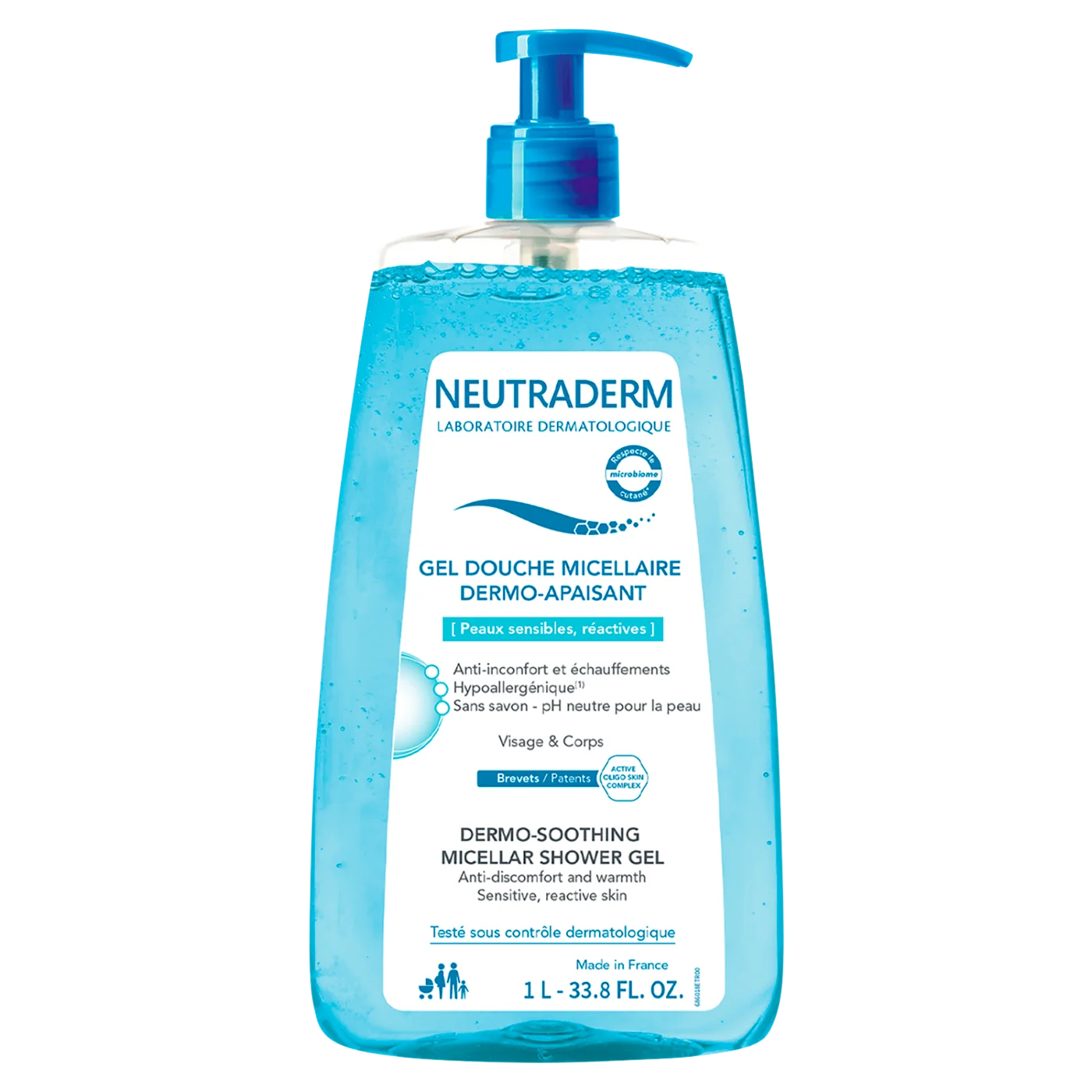 Neutraderm Dermo Łagodzący micelarny żel pod prysznic, 1 l