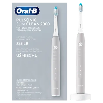 Oral-B, szczoteczka soniczna, Pulsonic Slim Clean 2000, Grey, 1 sztuka 