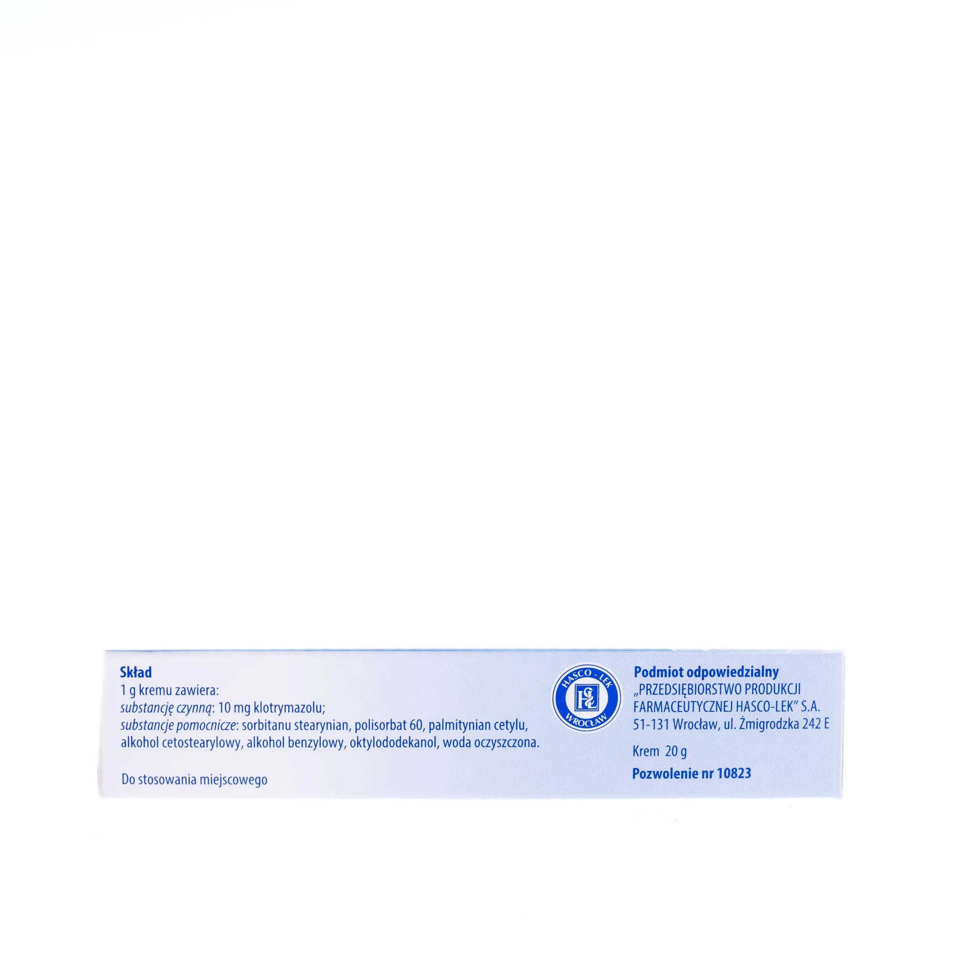 Clotrimazolum Hasco 10 mg/g krem, 20 g 