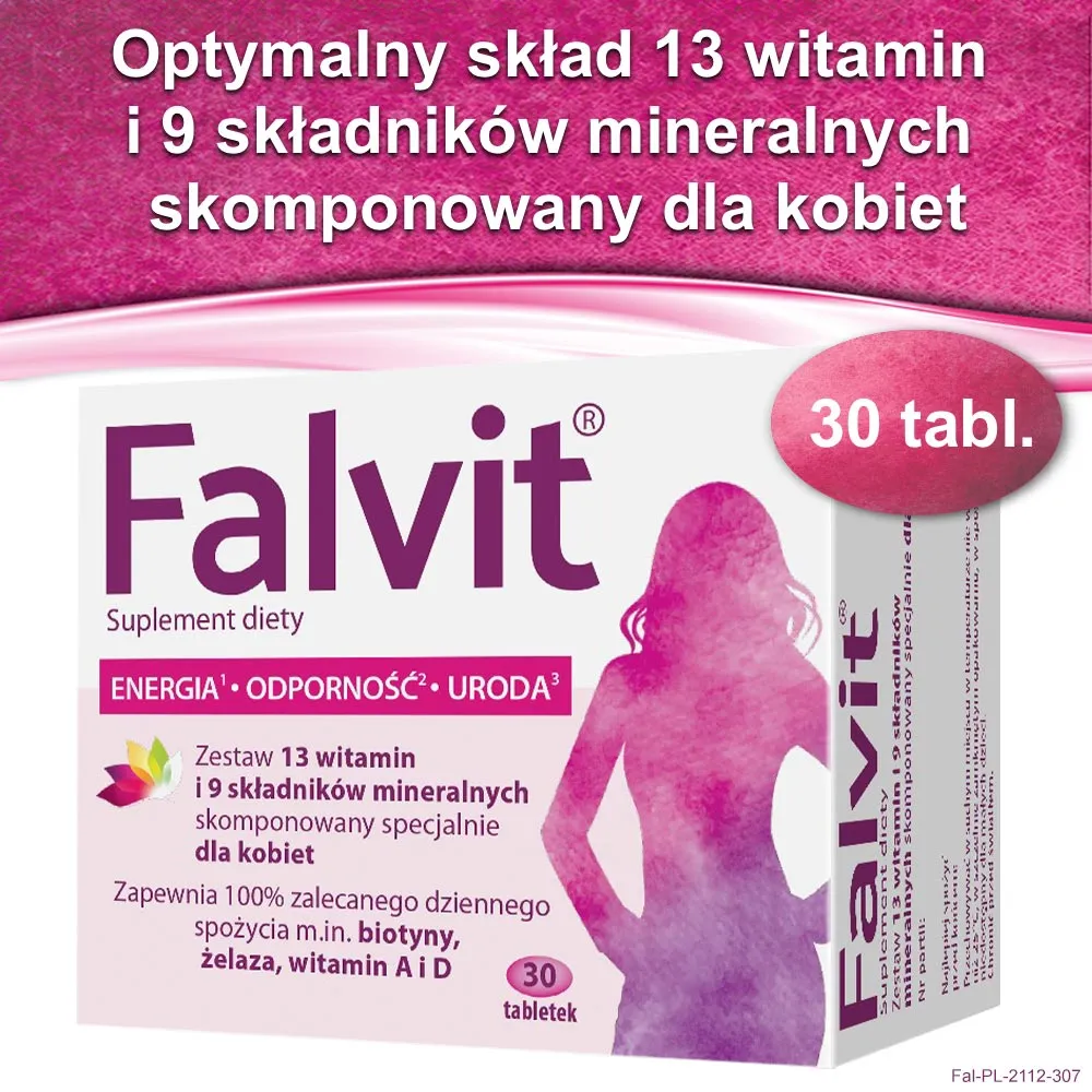 Falvit tabletki drażowane 30 tabl.