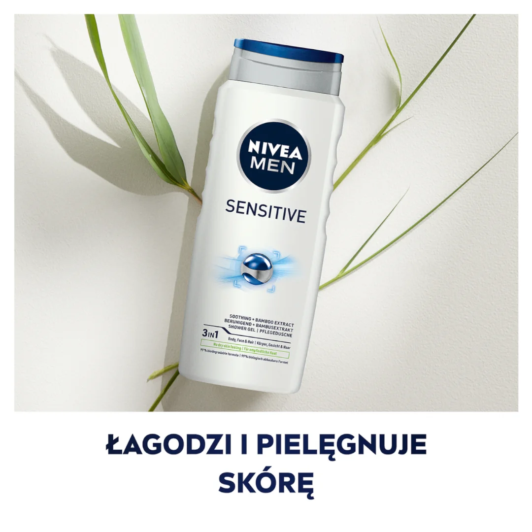 Nivea Men Sensitive Żel pod prysznic, 500 ml