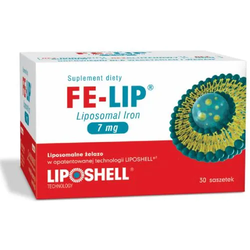 Fe-Lip Liposomal Iron 7 mg, suplement diety, 30 saszetek