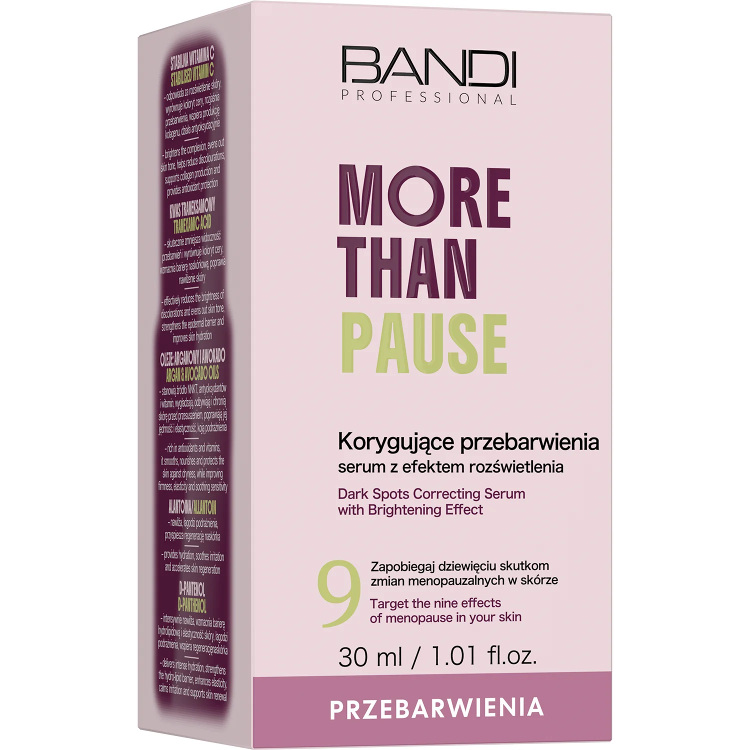 Bandi More Than Pause korygujące przebarwienia serum z efektem rozjaśnienia, 30 ml