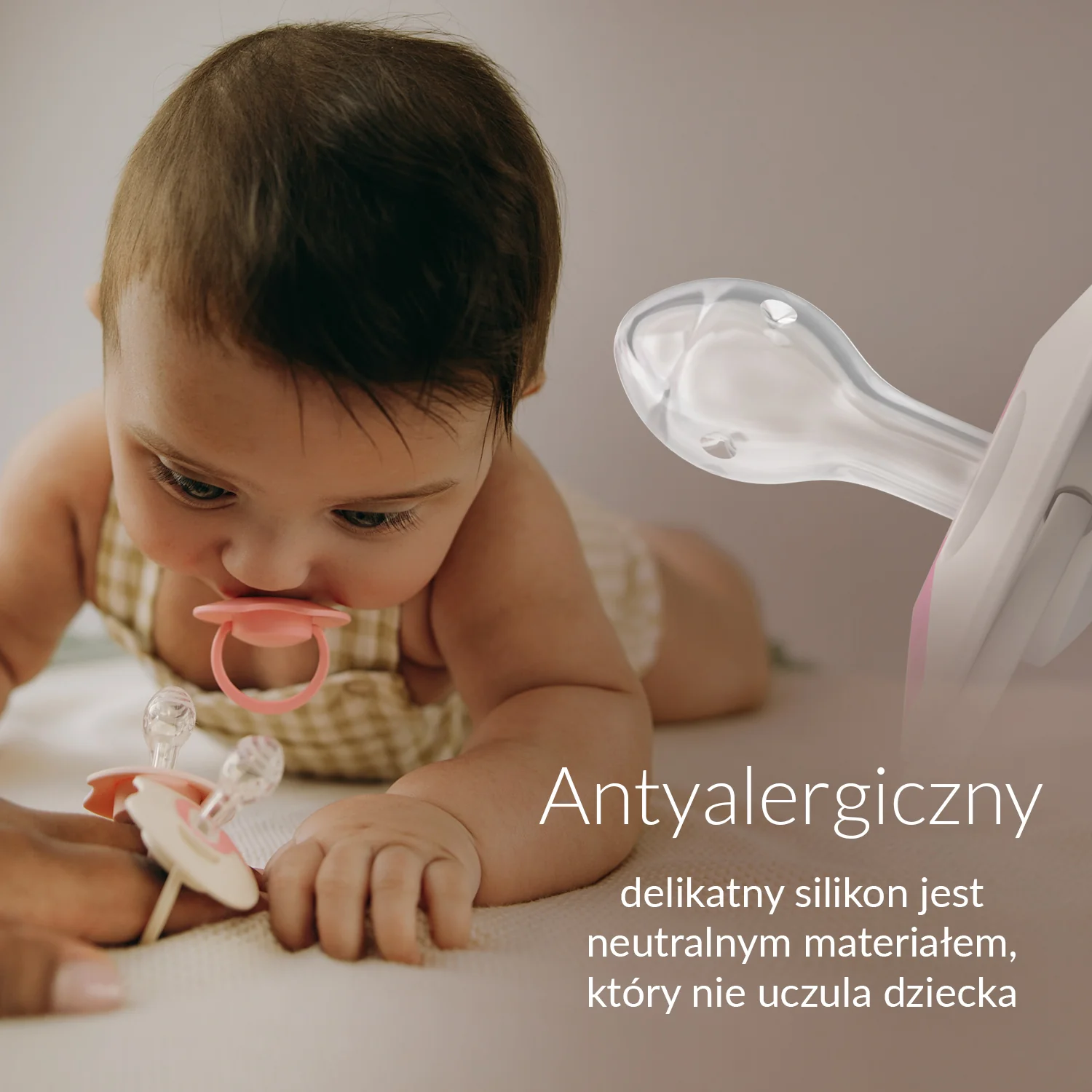 Lovi Prime smoczek silikonowy dynamiczny 6-18 m Peony Pink 34/455, 3 sztuki