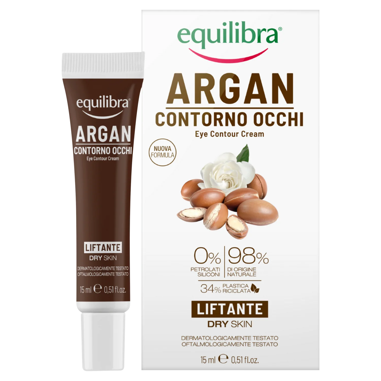 Equilibra Arganowy krem pod oczy liftingujący, 15 ml