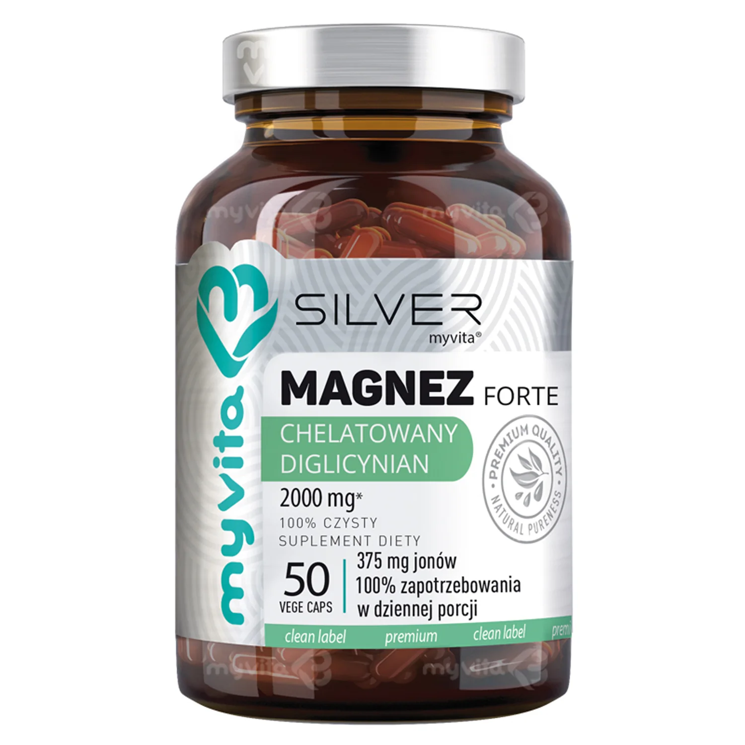 MyVita Silver Magnez Forte Chelatowany Diglicynian 50 kapsułek