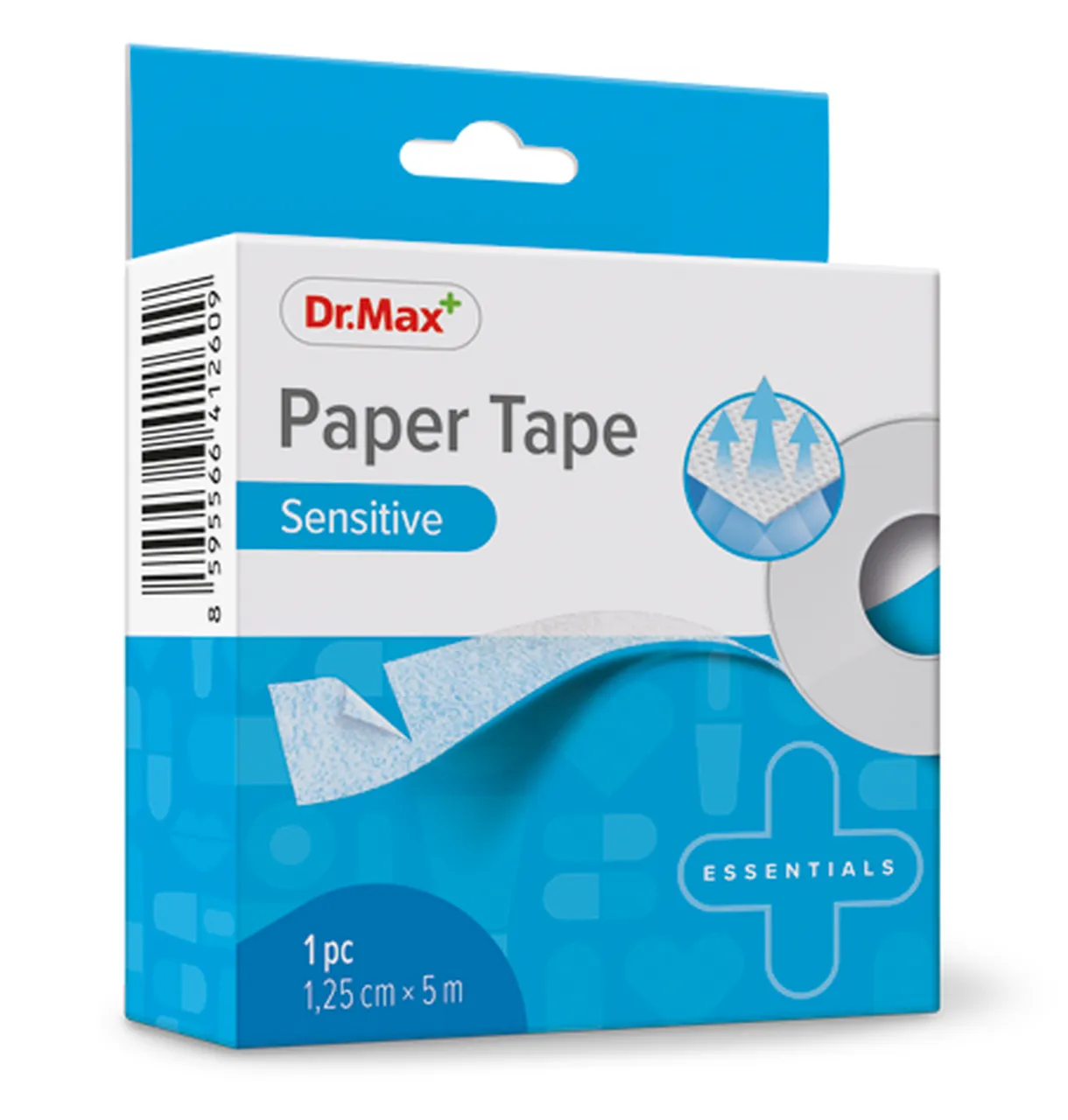 Dr.Max  Paper Tape Sensitive 1,25cm x 5m, taśma papierowa, 1 sztuka