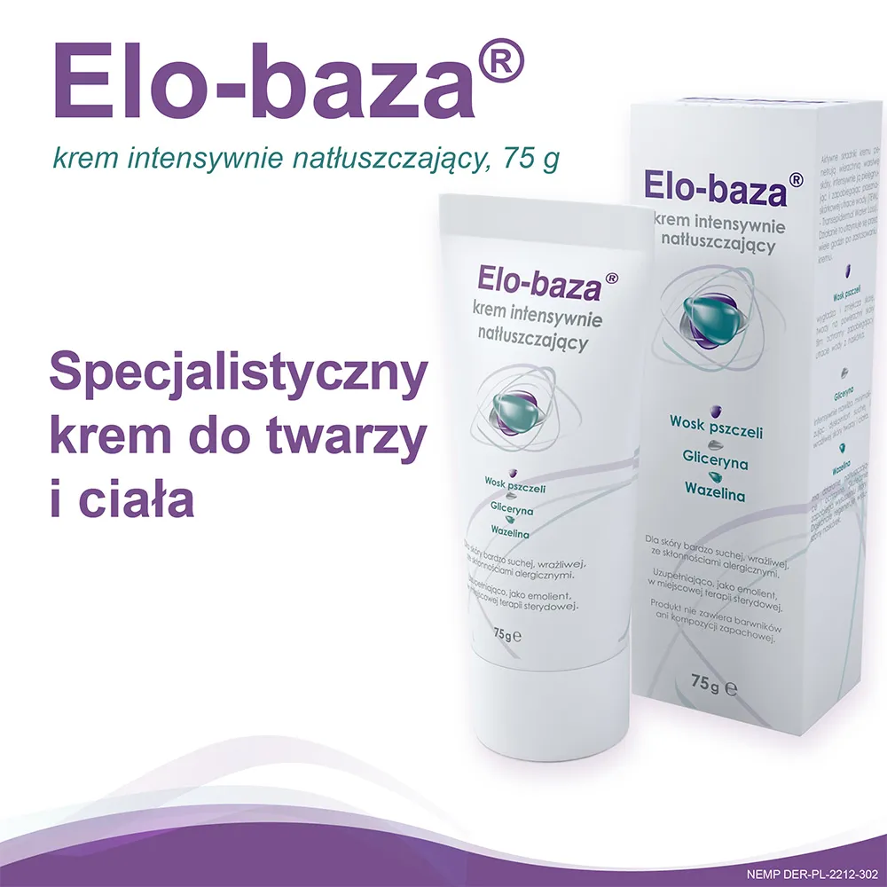 Elo-baza krem intensywnie natłuszczający, 75g 