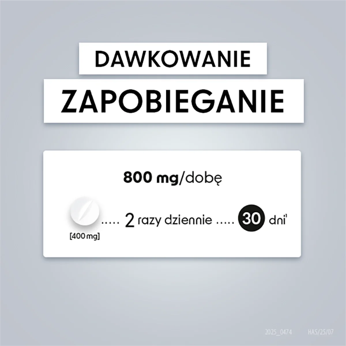 Hascovir Control Max 400 mg, 30 tabletek