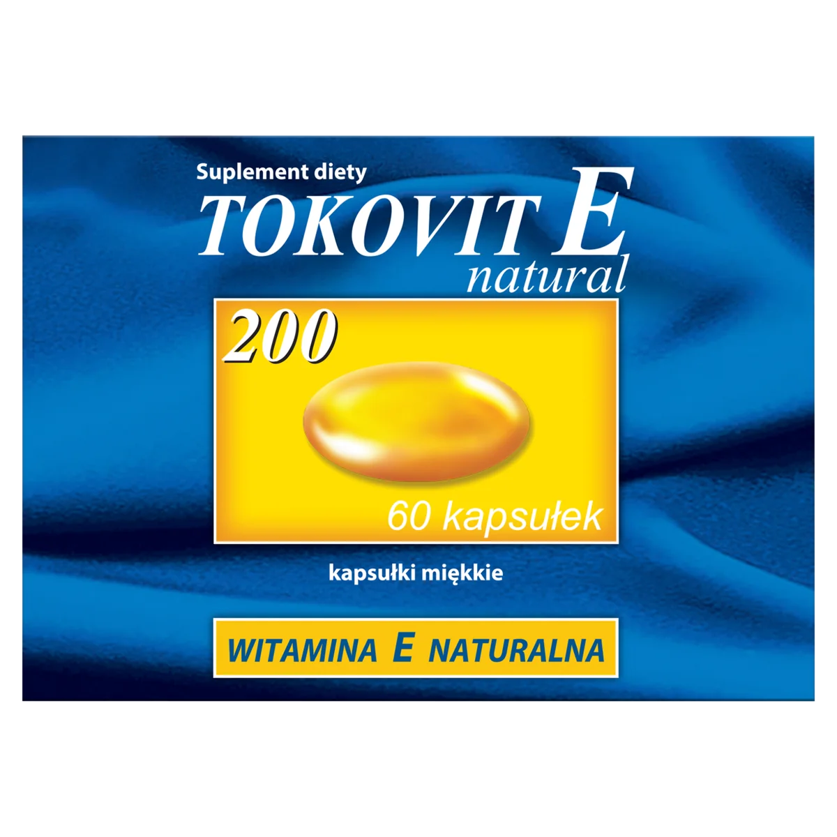Tokovit E Natural 200 suplement diety z witaminą E, 60 kapsułek