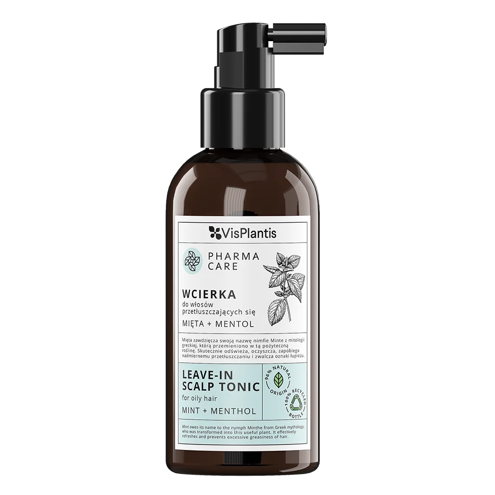 VisPlantis Pharma Care wcierka do włosów przetłuszczających się Mięta + mentol, 150 ml