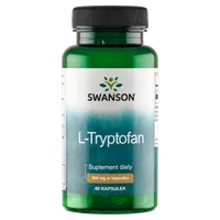 Swanson, L-tryptofan, 500 mg, suplement diety, 60 kapsułek
