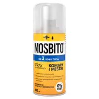 Mosbito, odstraszający, suchy spray na komary i meszki, 100 ml