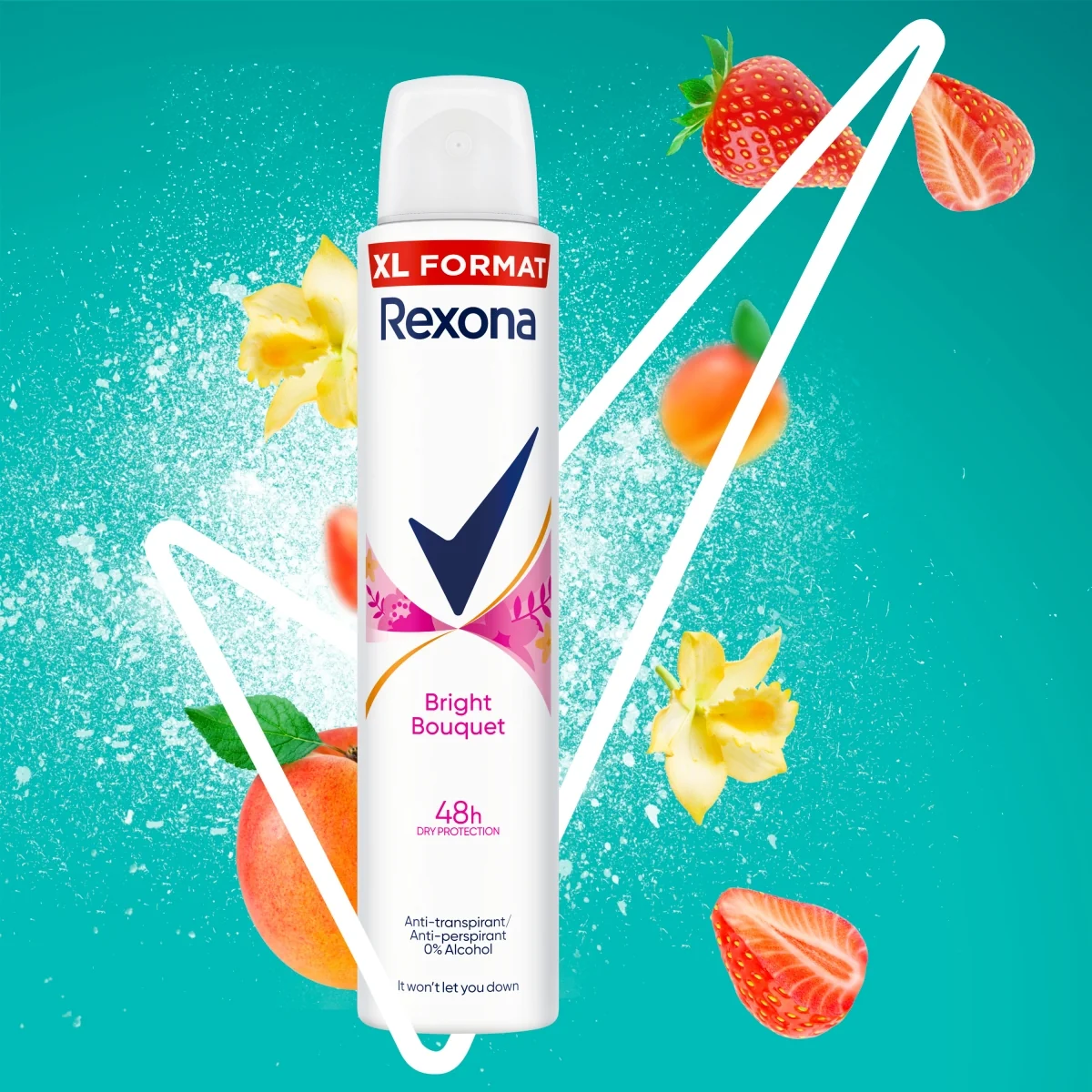 Rexona Women Essential Care Bright Bouquet antyperspirant w sprayu, 200 ml