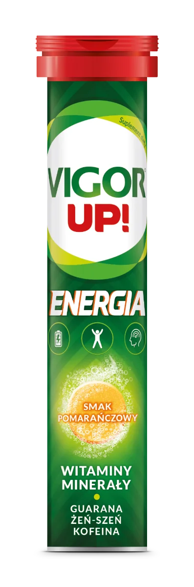 Vigor Up! Energia pomarańczowy, 20 tabletek musujących