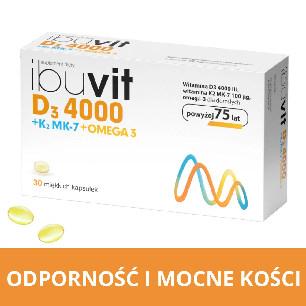Ibuvit D3 4000 + K2 MK-7 Omega 3 30 kapsułek