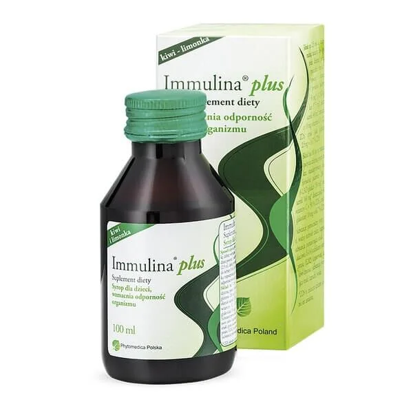 Immulina Plus syrop, 100 ml. Data ważności: 31.10.2026