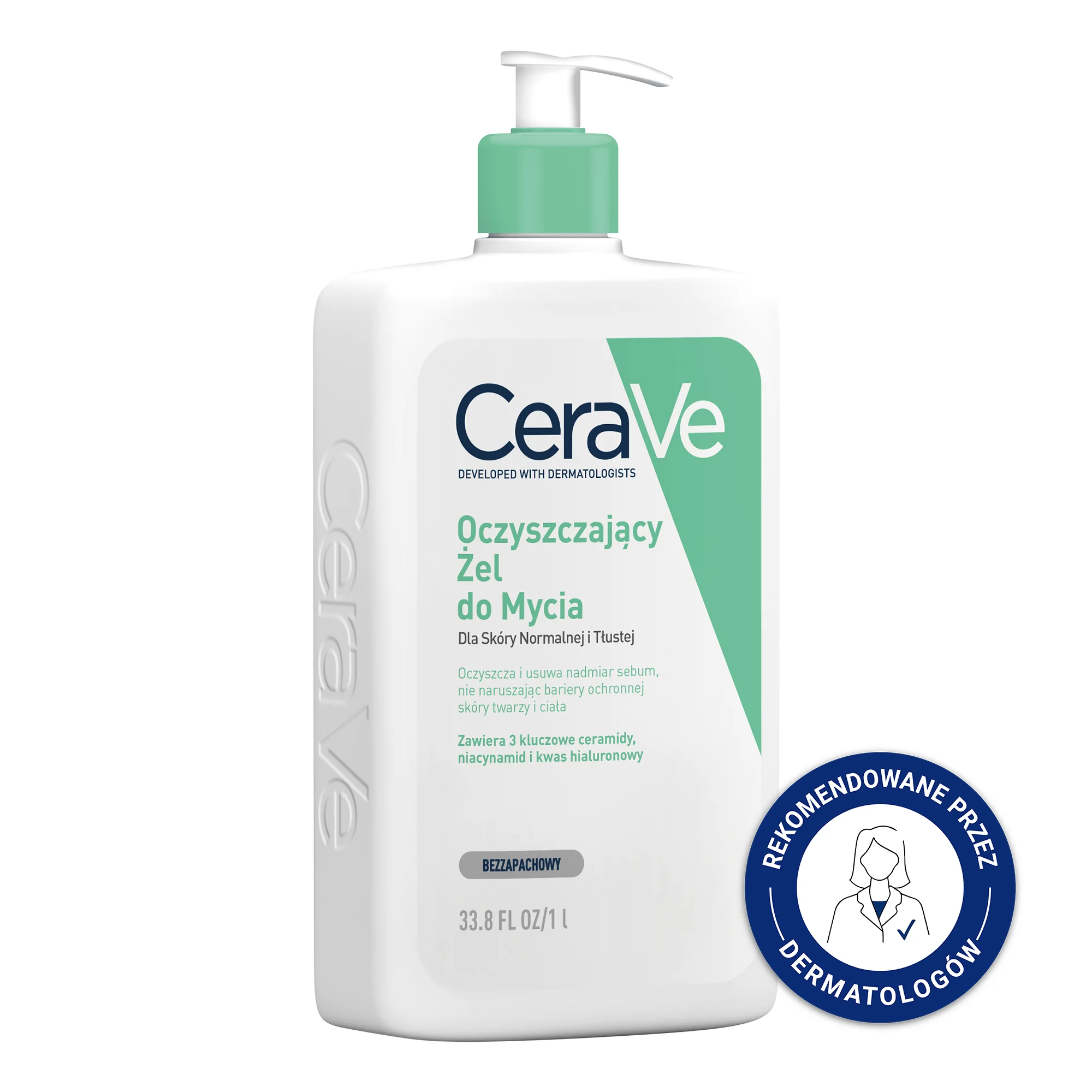 CeraVe żel oczyszczający do mycia, 1000 ml