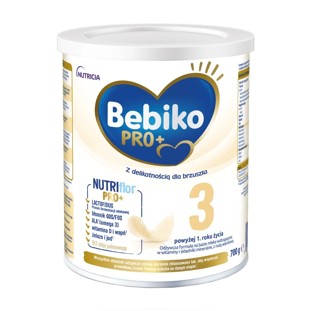 Bebiko Pro+ 3 Mleko modyfikowane dla dzieci powyżej 1. roku życia, 700 g