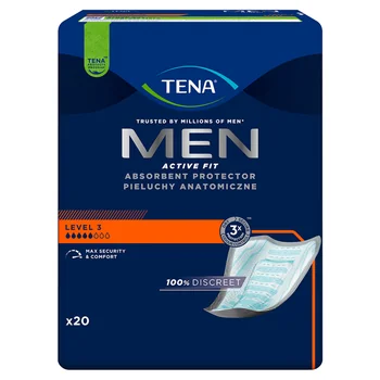 TENA Men Active Fit wkładki anatomiczne Level 3, 20 sztuk