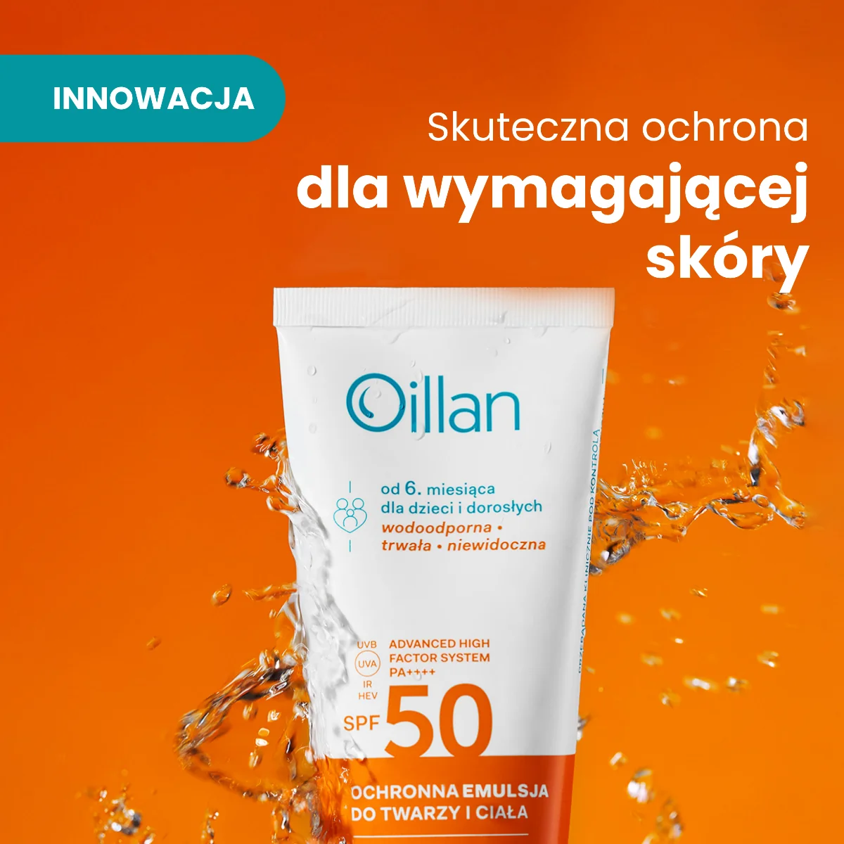 Oillan Sun Ochronna emulsja do twarzy i ciała, 100 ml