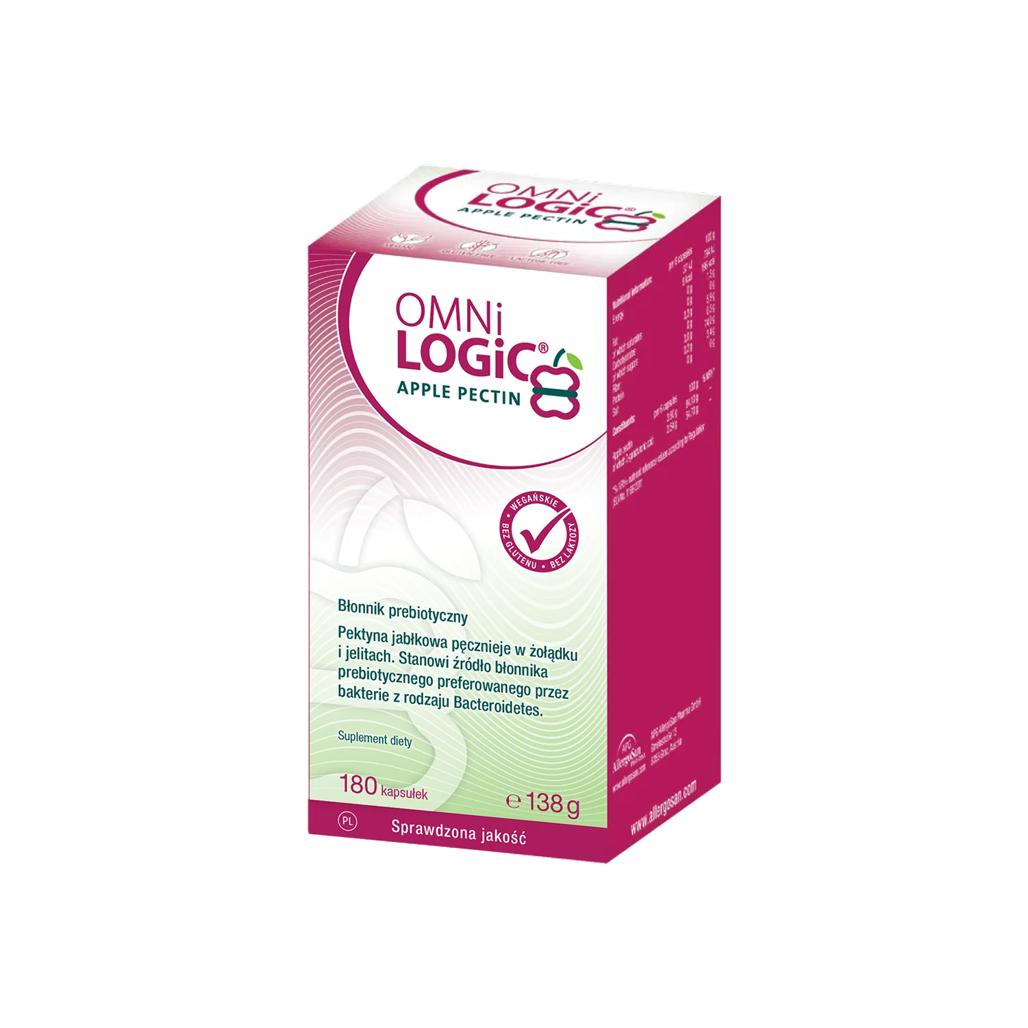 OMNi-LOGiC® APPLE PECTIN suplement diety, 180 kapsułek