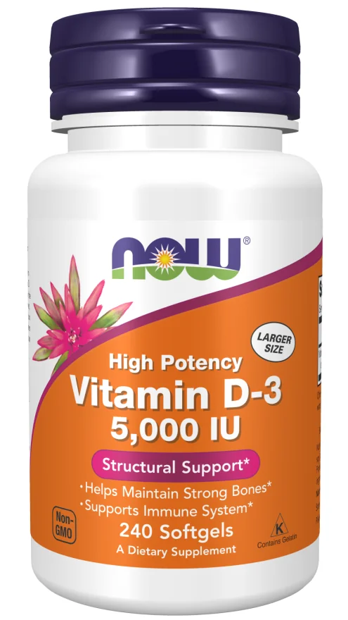 Now Foods Witamina D3 4000 j.m. 240 kapsułek