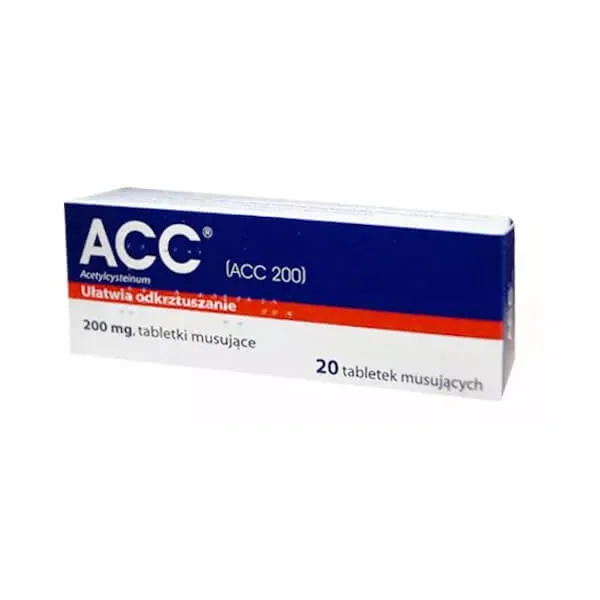 ACC 200mg, import równoległy, 20 tabletek musujących
