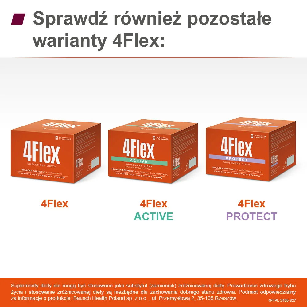 4Flex proszek smak czarnej porzeczki, 30 saszetek