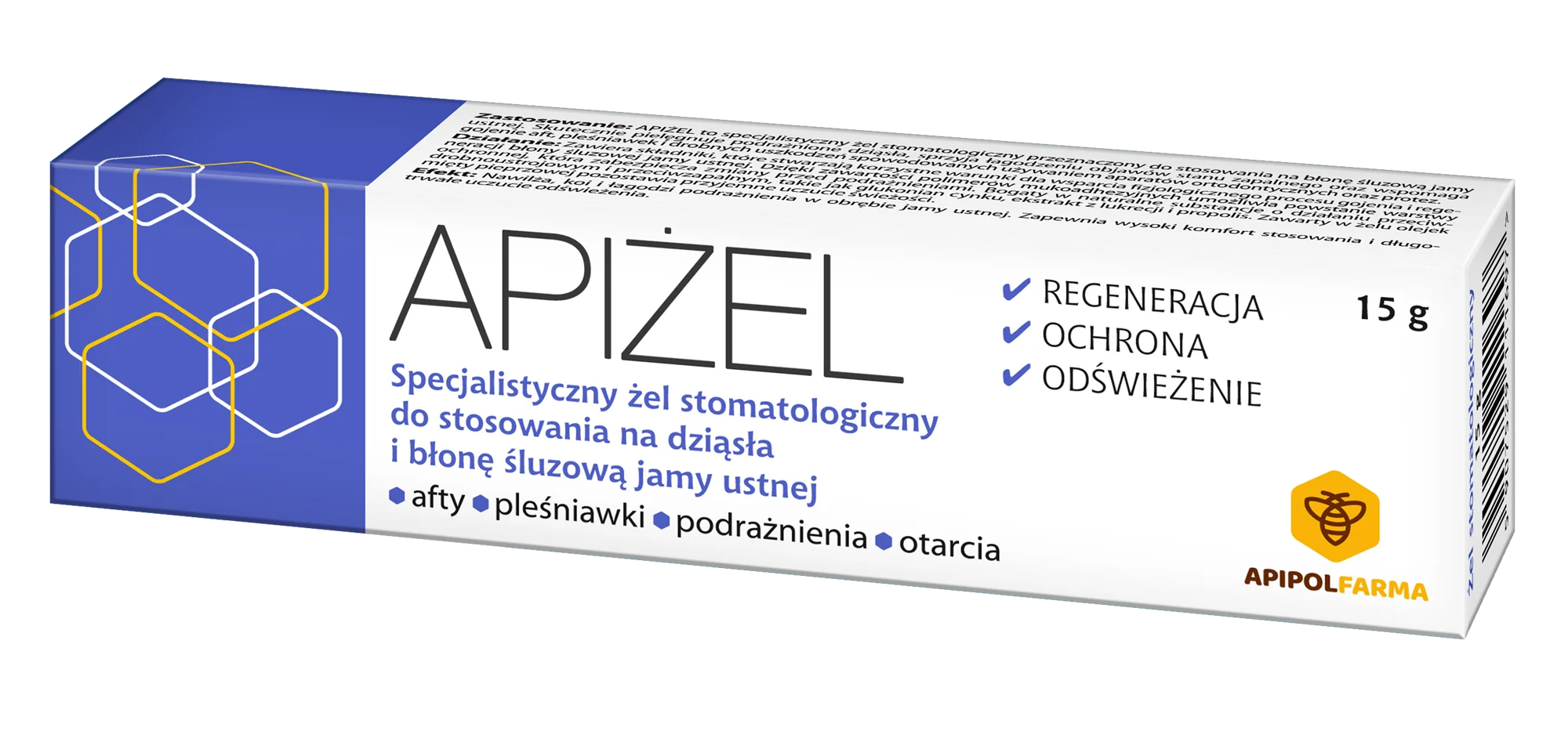 Apiżel żel stomatologiczny, 15 g