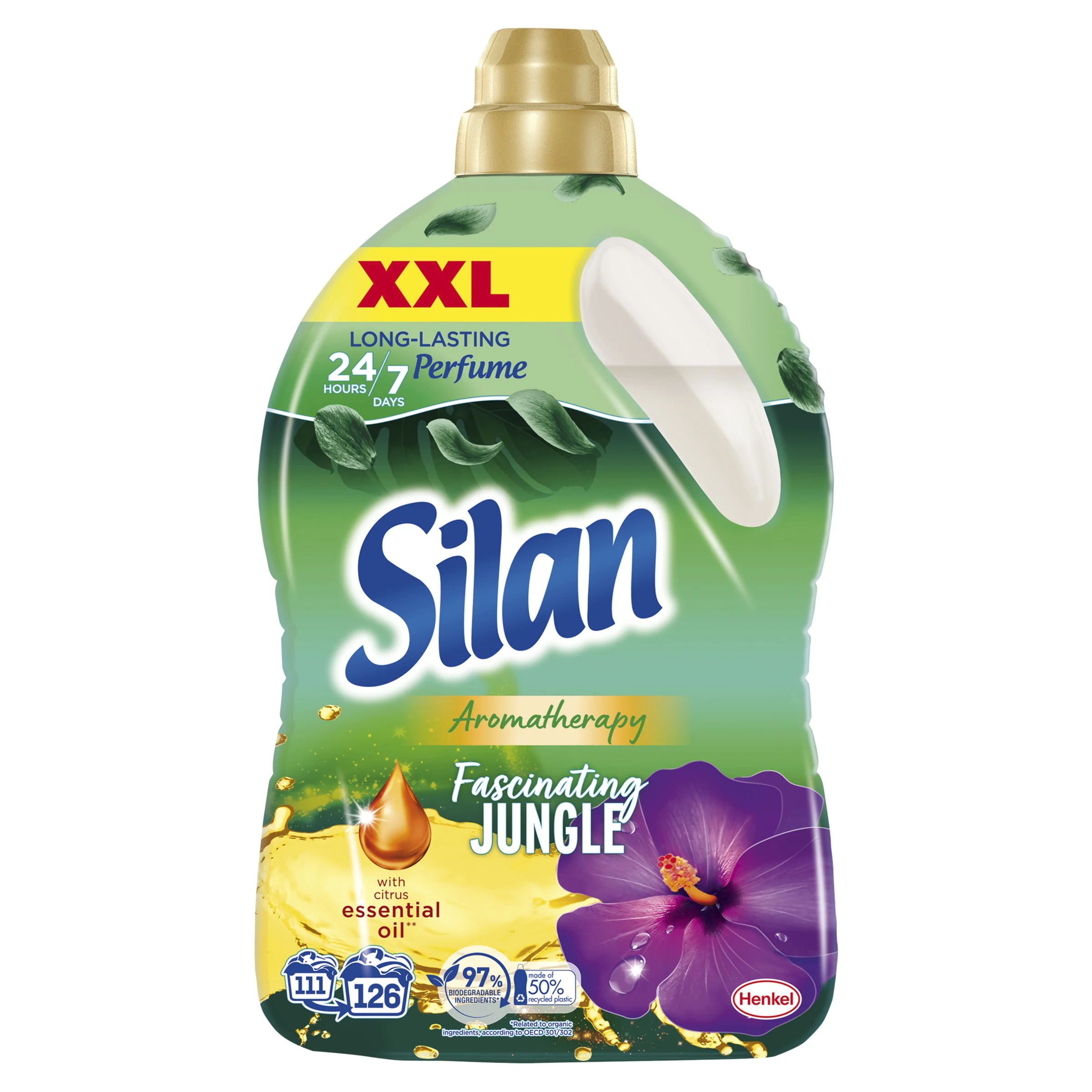 Silan Aromatherapy Fascinating Jungle płyn do zmiękczania, 126 prań, 2,77 l