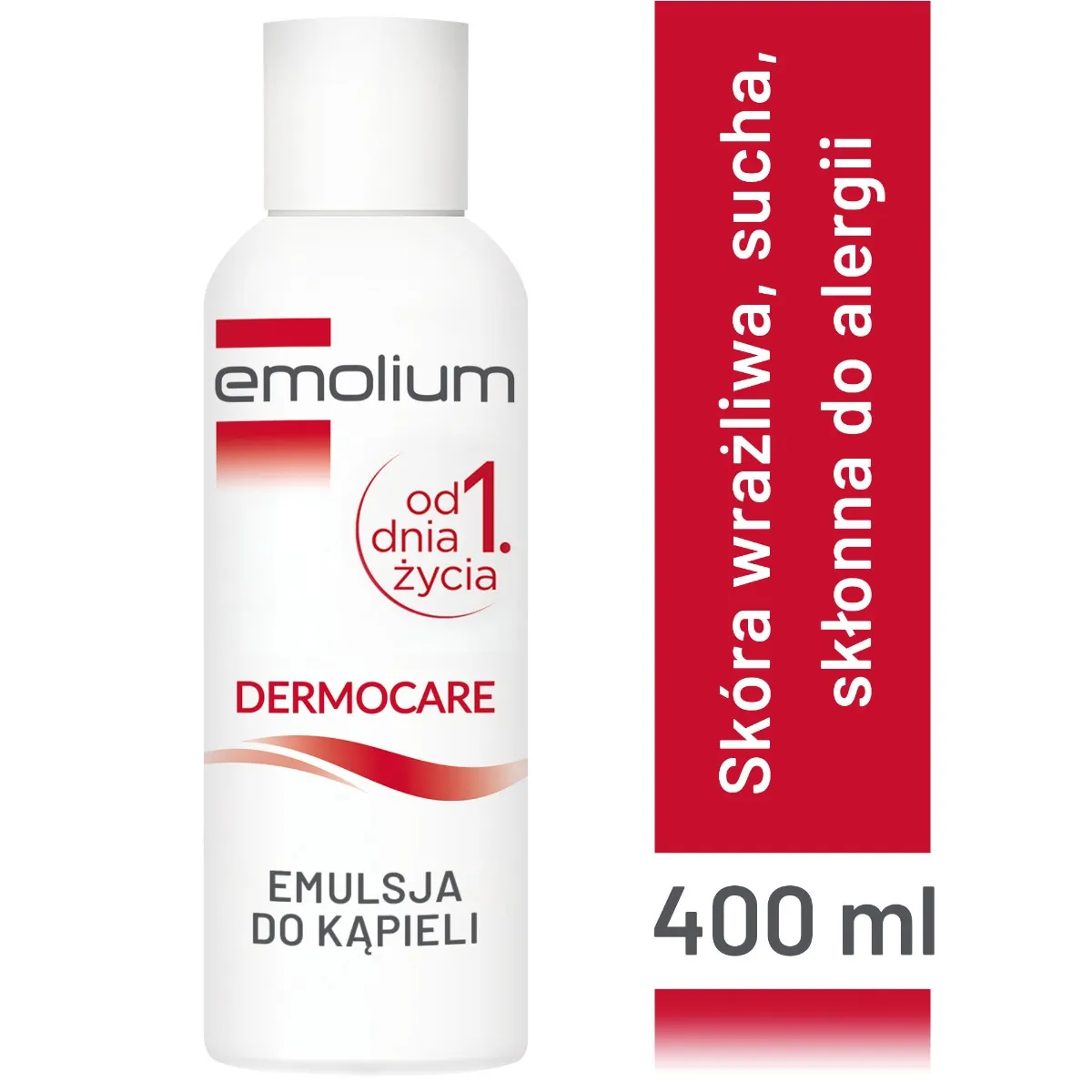 Emolium Dermocare, emulsja do kąpieli, 400 ml 