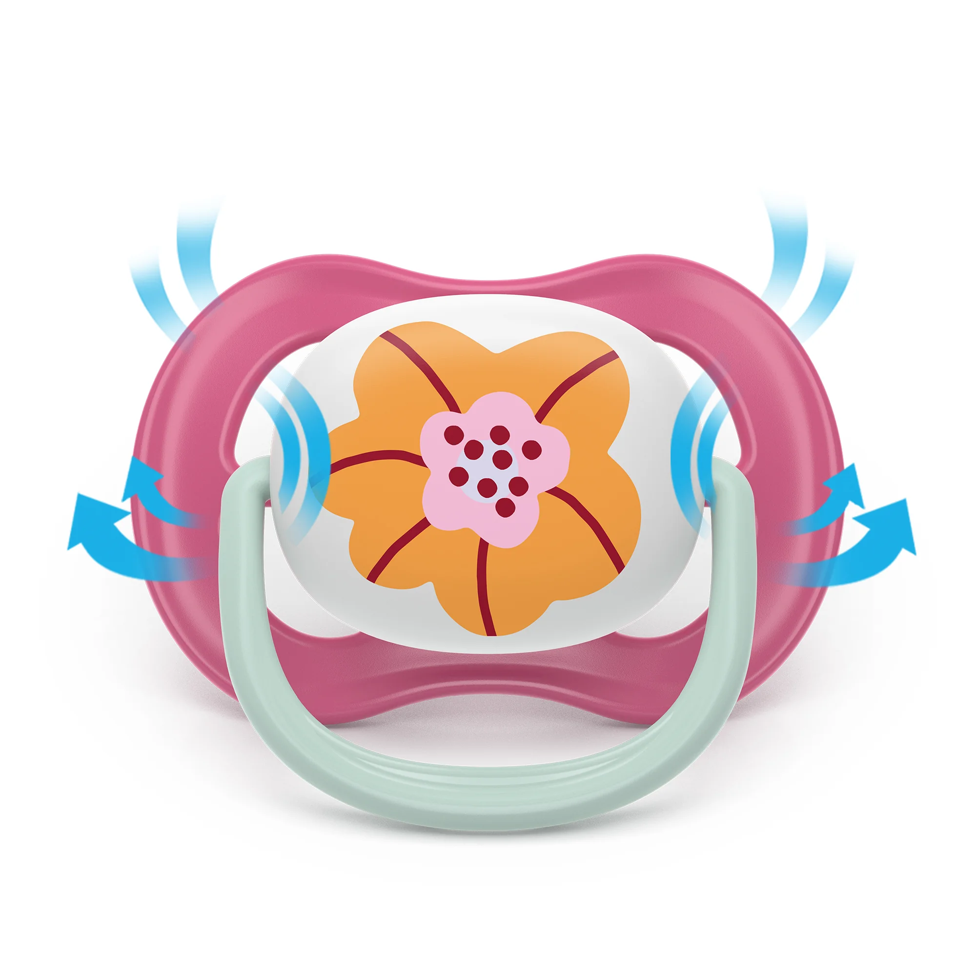 Philips Avent Ultra Air Happy ortodontyczny smoczek uspokajający 6-18 m, 2 sztuki