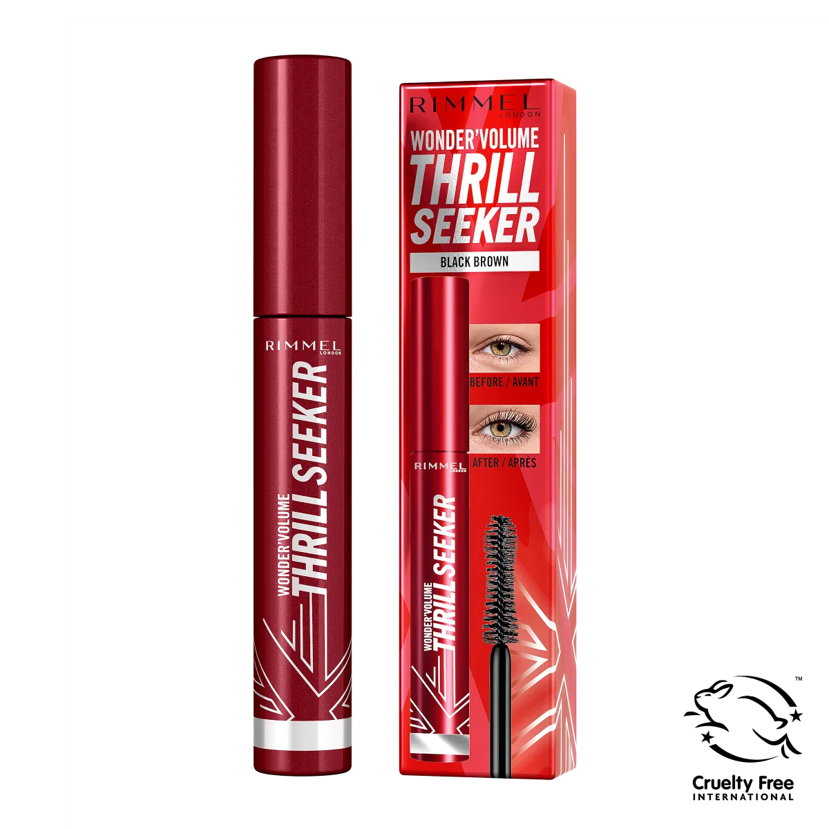 Rimmel Wonder'Volume Thrill Seeker tusz do rzęs Extreme Black, 8 ml