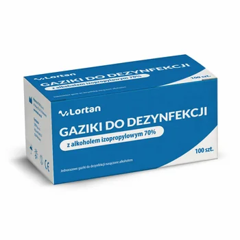Lortan gaziki do dezynfekcji, 100 szt.