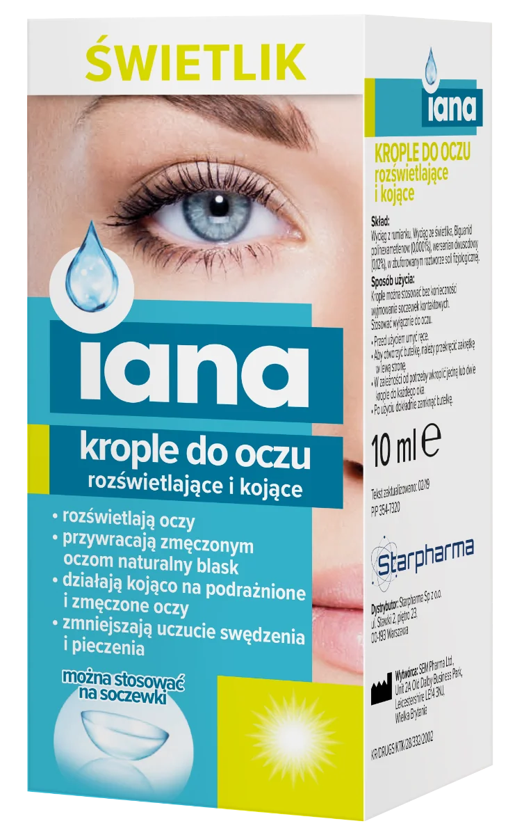 Starpharma Iana Świetlik Krople do oczu, 10 ml