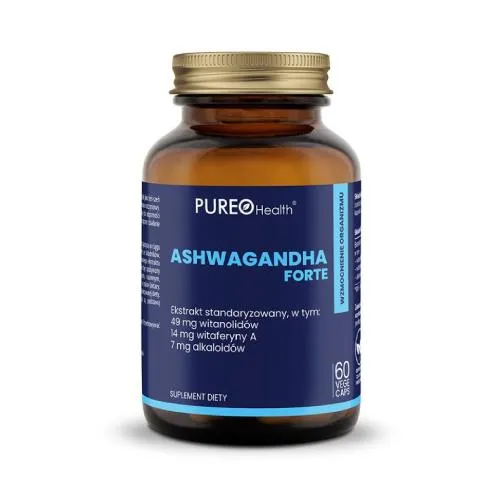 Pureo Health Ashwagandha Forte, 60 kapsułek