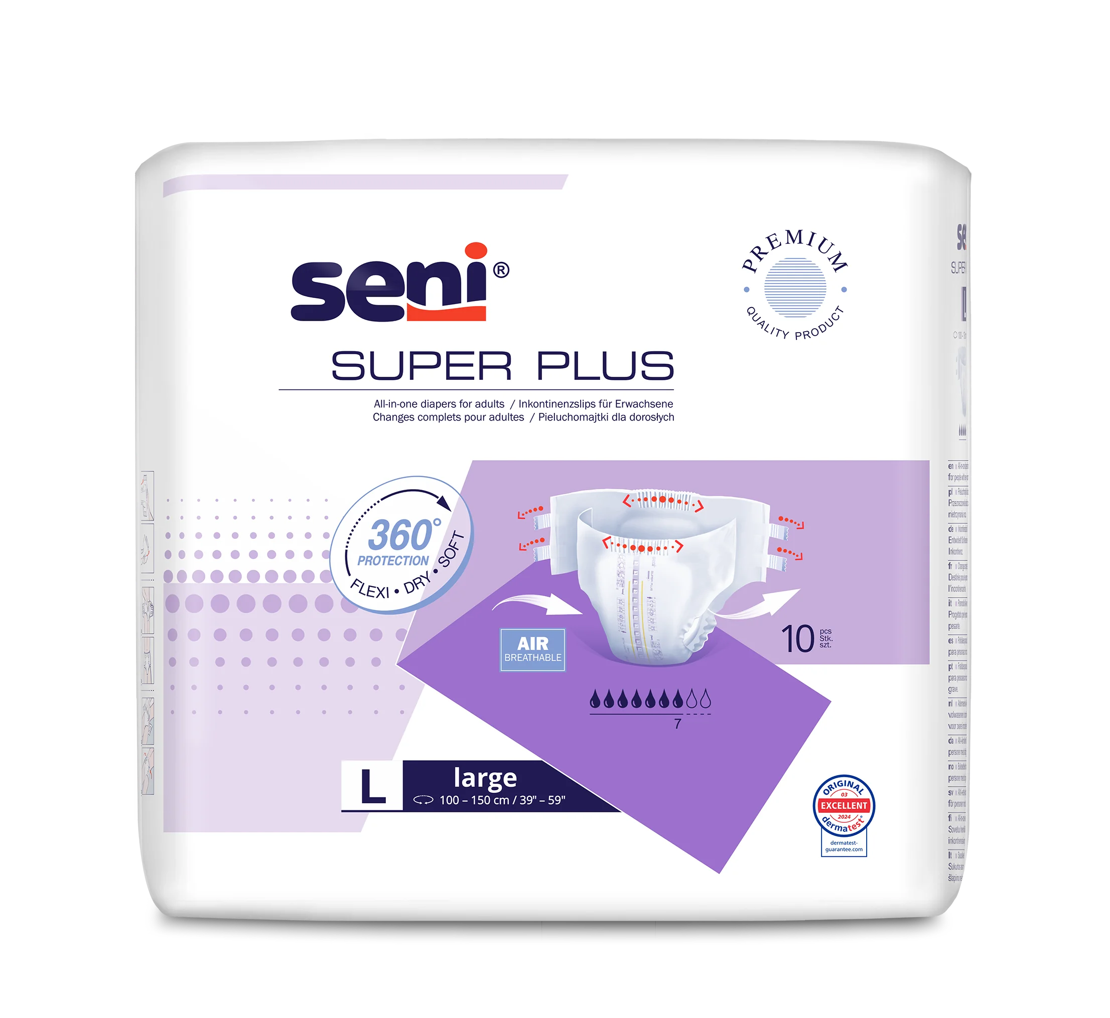 Seni Super Plus pieluchomajtki L, 10 szt.