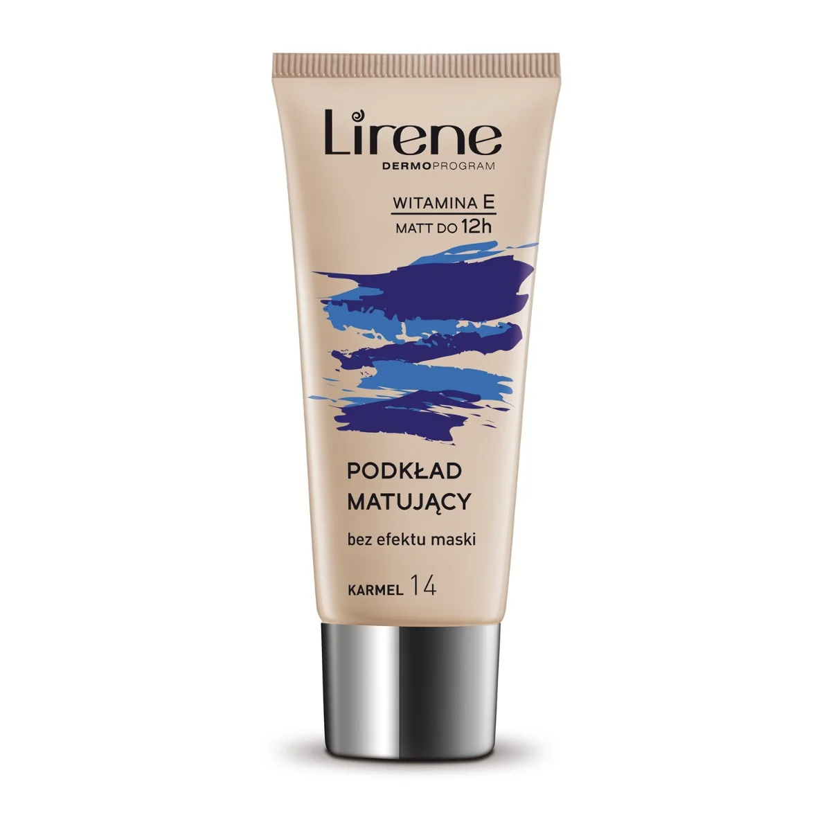 Lirene podkład matujący nr 14 Karmel, 30 ml