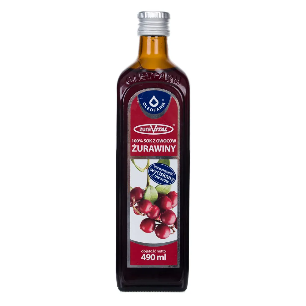 ŻuraVital, sok z owocu żurawiny, 490ml 