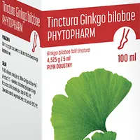Tinctura Ginkgo bilobae Phytopharm, 4,525 g/5 ml, płyn doustny, 100ml